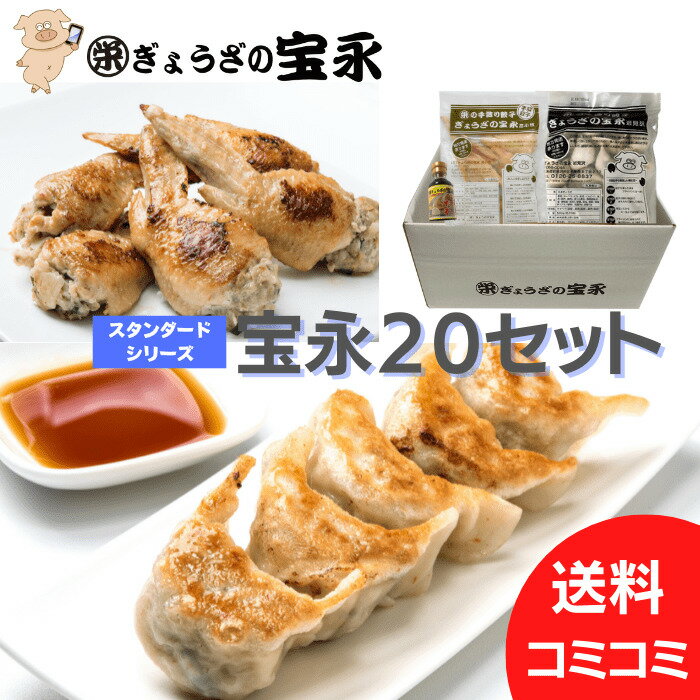 餃子 送料無料 宝永餃子20個、手羽餃子5本、こだわりのたれ【全3品】...