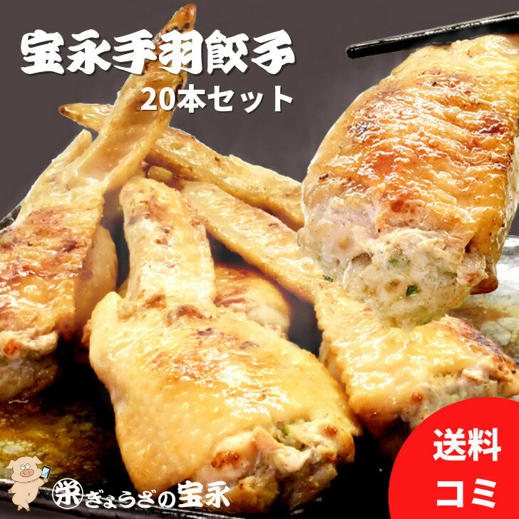 【餃子 送料無料】 国産素材のみ使用　北海道宝永の手羽餃子20本セット ぎょうざの宝永 父の日