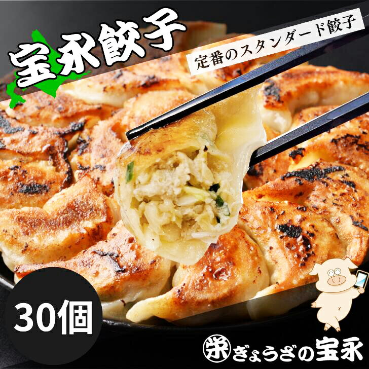 【ポイント2倍】宝永にら餃子（スタンダード） 750g（約30個入） ぎょうざの宝永【製造元】北海道 冷凍餃子 ぎょうざ 生餃子 中華 惣菜 点心 もちもち にんにく ギフト お返し お祝 内祝い 御礼 内祝 お中元 父の日