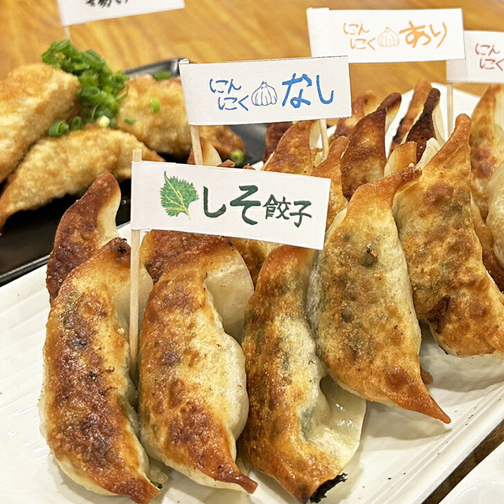【 送料無料 】餃子屋ヒロ しっかり3種食べくらべ餃子 にんにく・しょうが各14個・しそ餃子12個 計36個入と自家製タレ2種セット gyozaya-hiro-10000023 餃子屋ヒロ楽天市場店 サンプル画像2