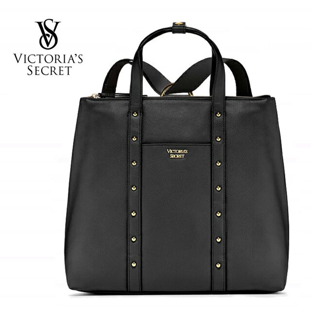 【送料無料】VICTORIA'S SECRET Studded Convertible Backpack ヴィクトリアシークレット ビクシー バッグ トートバッグ バックパック 2WAY ブラック ヒョウ柄 レッド グレー