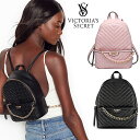 【送料無料】ヴィクトリアシークレット リュック VICTORIA 039 S SECRET Studded V-Quilt Small City Backpack ビクトリア Vキルト スモールバックパック ライトピンク ブラック