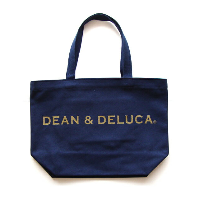 DEAN & DELUCA トートバッグ ネイビー 【L】