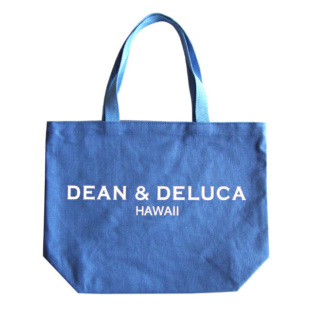 DEAN & DELUCA HAWAII ROYAL HAWAIIAN LIMITED CANVAS TOTE　ハワイ限定トートバッグ　ブルー 【L】