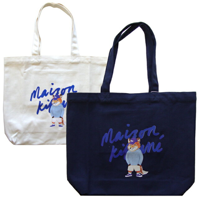 Maison Kitsuné メゾン キツネ　フォックスプリント　トートバッグ