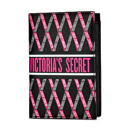 ヴィクトリアズシークレット パスポートケース レディース 【送料無料】VICTORIA'S SECRET Ribbon Logo Passport Case ヴィクトリアシークレット ビクシー パスポートケース ブラック