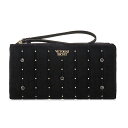 【送料無料】VICTORIA 039 S SECRET Velvet Stud Slim Wristlet ヴィクトリアシークレット 財布 ビクトリア 長財布 フルジップ ウォレット ベルベット スタッズ ブラック