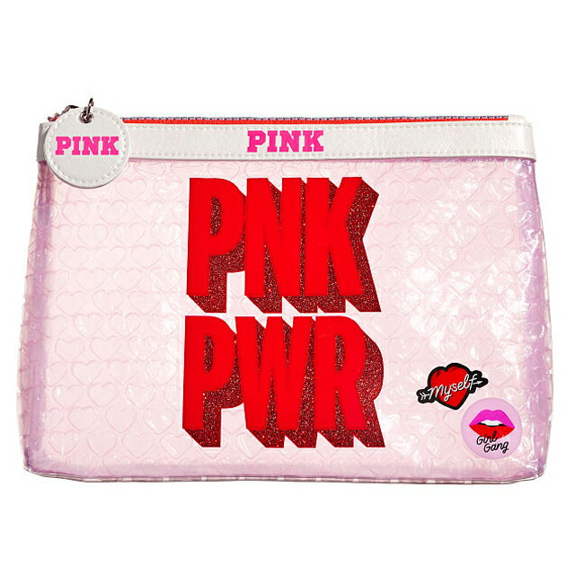 ヴィクトリアズシークレット ポーチ 【送料無料】VICTORIA'S SECRET PNK PWR Beauty Bag ヴィクトリアシークレット ピンク ポーチ 小物入れ コスメポーチ