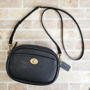 【中古品】美品 コーチ COACH ターンロック カメラバッグ レザー ミニ ショルダーバッグ 黒 ブラック(4)
