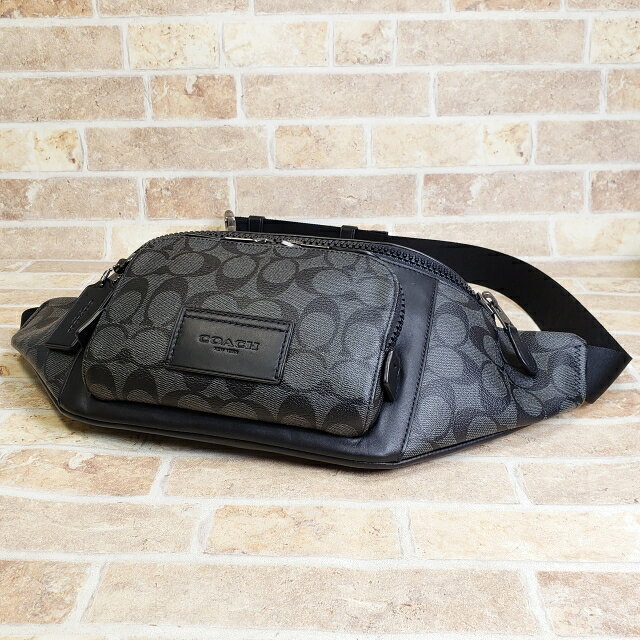 【中古品】コーチ COACH シグネチャー レザーコンビ ボディバッグ ウエストポーチ ...