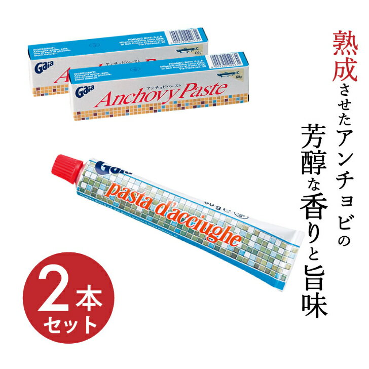 アンチョビ ペースト 調味料 60g×2本 フォルメック 熟成 チューブ式 業務用 ソース 常温 イタリア産 ガ..