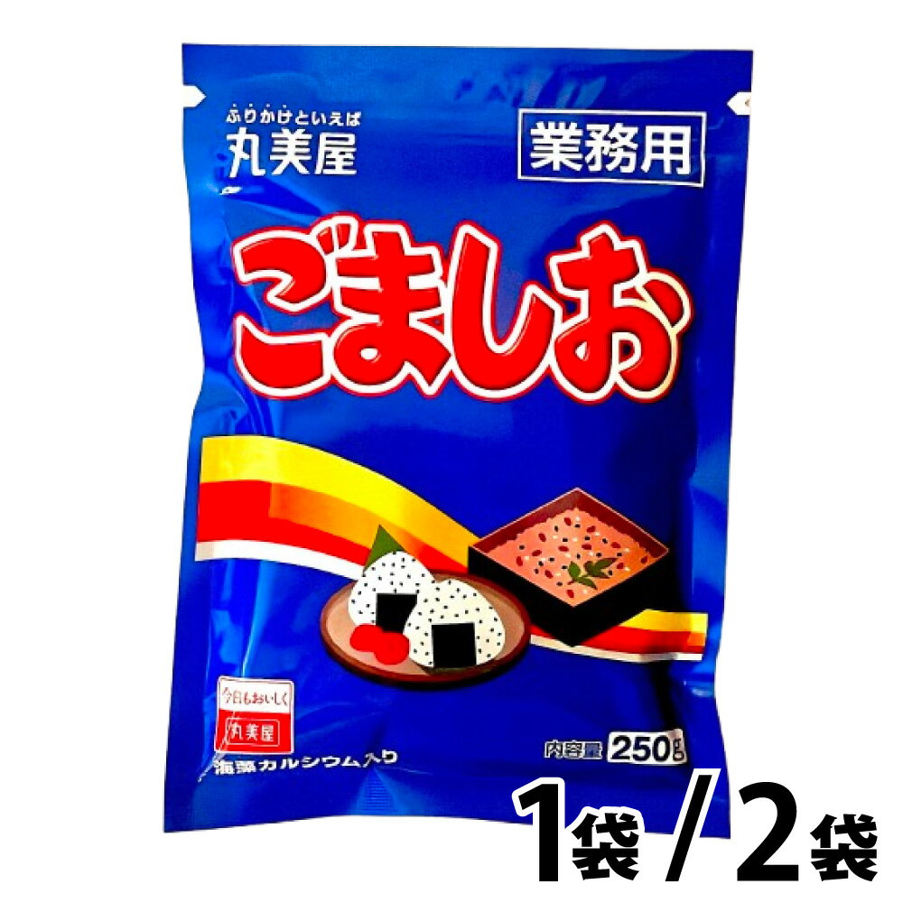 ★☆スーパーSALE！店内最大20％OFF☆★ 丸美屋フーズ ふりかけ ごましお ［250g×1袋／250g×2袋］ 業務用 大容量 丸美屋 ごま塩 ごま 塩 赤飯 しお 黒ごま ごはんのおとも 白いご飯 弁当 「ごましお」 JC メール便 送料無料のサムネイル
