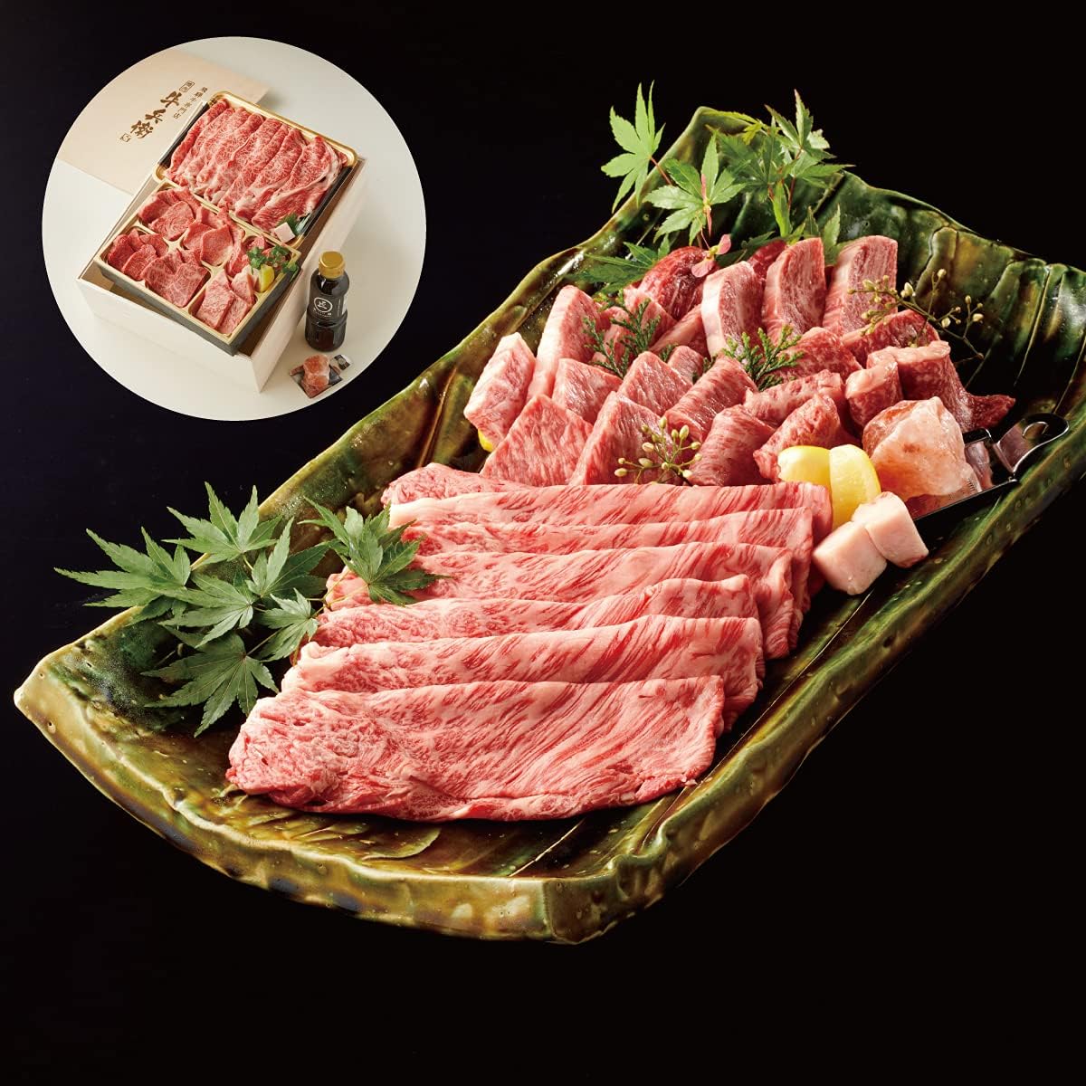 母の日 ギフト 肉 黒毛和牛 焼肉 すき焼き セット  熨斗対応可 木箱 ギフト 贈り物 母の日 プレゼント 国産牛 100％ 牛肉 簡単調理 焼肉牛兵衛 敬老の日