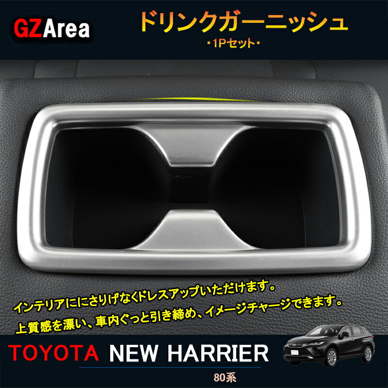 TOYOTA トヨタ 新型ハリアー ハリアー80系 アクセサリー カスタム パーツ インテリアパネル ドリンクガーニッシュ TLF106