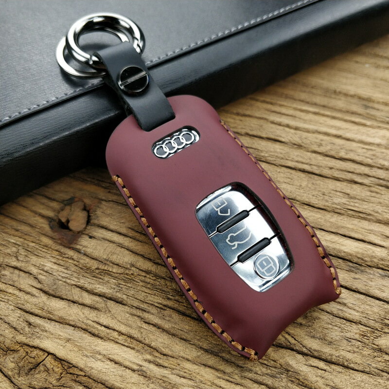 アクセサリー カスタム パーツ 内装 アウディ AUDI 用品 汎用 おしゃれ ギフト 大人 レザーキーカバー キーホルター PL016