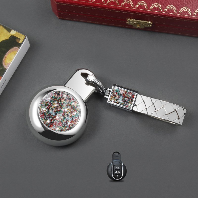 アクセサリー カスタム パーツ 内装 MINI ミニ 用品 汎用 おしゃれ ギフト 人気 クリスタルキーカバー キーホルター SY012 3