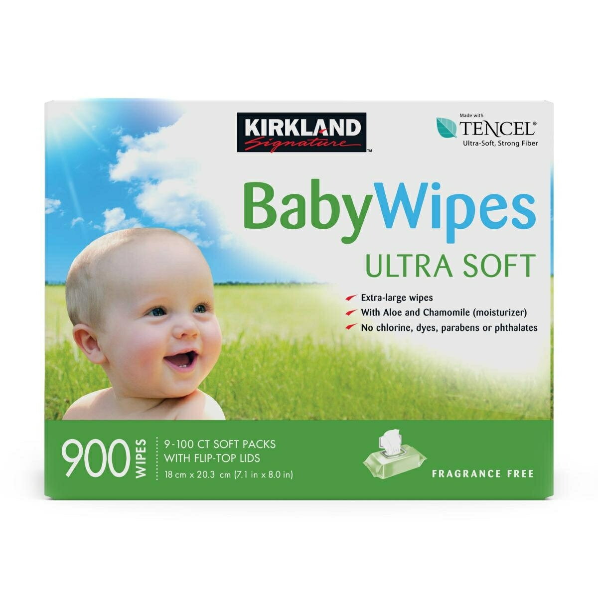 【2箱セット】カークランドシグネチャー 赤ちゃん用 おしりふき 900枚 2箱セット 合計1800枚 Kirkland Signature Baby Wipes ベビーワイプ テンセル コストコ COSTCO