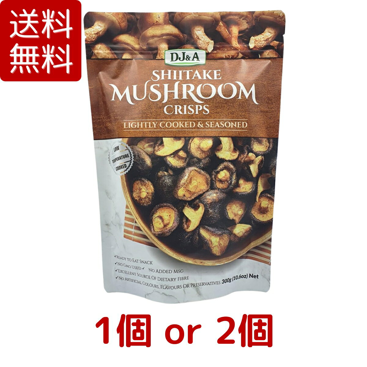 【送料無料】 DJ&A シイタケ マッシュルーム クリスプ 300g 1個 / 2個 椎茸 スナック コストコ COSTCO ※楽天倉庫出荷のサムネイル