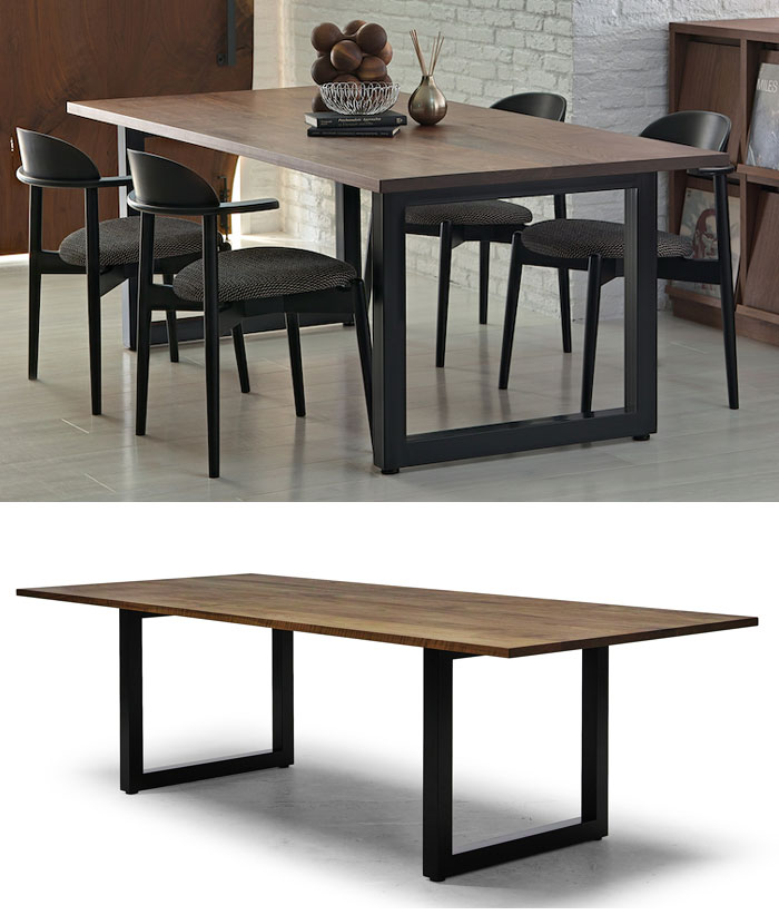 マスターウォール ワイルドウッド ダイニングテーブル W2200×D845mm ウォールナット WILDWOOD DINING TABLE WWDT22085SL Masterwal エディションストア福井