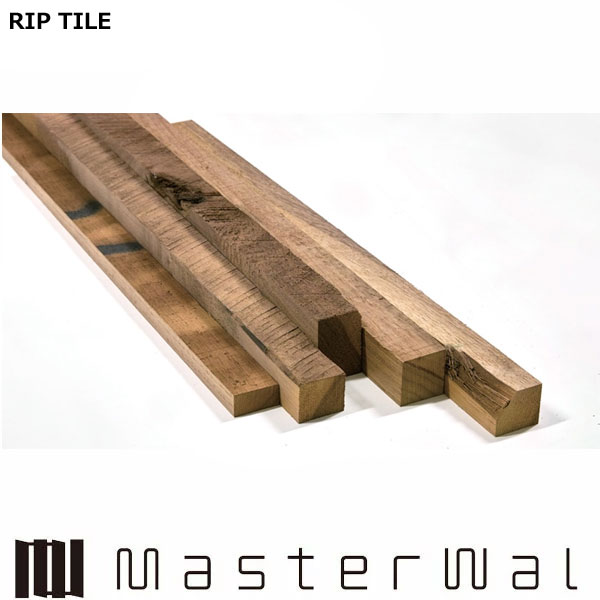 Rakuten - マスターウォール リップタイル 1平方メートル 1m×1m ウォールナット 無塗装 無垢材 Masterwal エディションストア福井 ※メーカー直送品