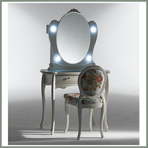 ドレッサー椅子付 一面鏡 マーガレット H-18 カンティーニュ ゴージャス 猫脚 日本製 松永工房