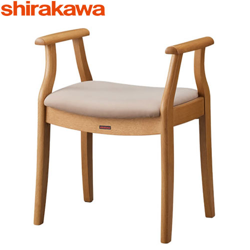 シラカワ家具 エントランスチェア S-333A レッドオーク（ナラ材）飛騨高山 玄関家具 shirakawa