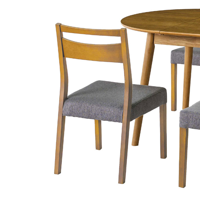 ダイニングチェア 2脚セット ペンネ 天然木 ラバーウッド無垢 食堂椅子 食卓椅子 ブラウン ナチュラル 完成品 CRAFT UCHIDA