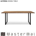 マスターウォール ショップ福井 オルタナ ダイニングテーブル ALTERNA DINING TABLE ATDT ウォールナット 節/白太入り スチール脚 コモングレード Masterwal エディションストア福井 AKASE 日本製 国産