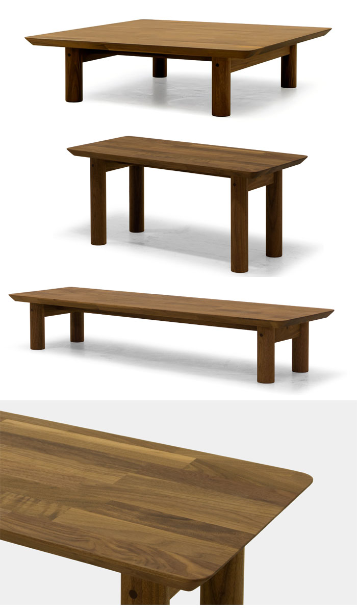 マスターウォール ピーティナイン リビングテーブル W770×D350×H335 Picchio ピッキオ PT9 LIVING TABLE PT9-773534 ウォールナット Masterwal エディションストア福井 ピッキオ福井 ※メーカー直送品 [3]