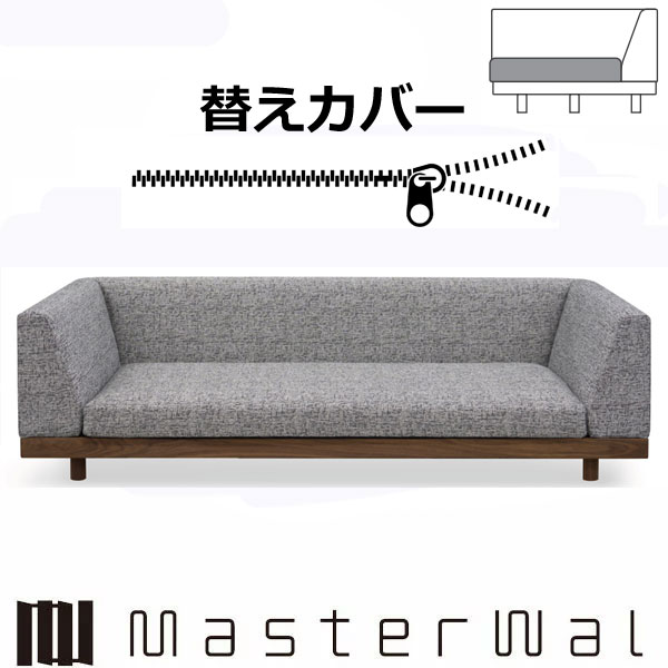 商品説明メーカー名マスターウォール 品名LAZY DANISH SOFAダブルアーム3シーター200専用替えカバー（座クッションのみ）材質 張地：ファブリックのみ 配送について沖縄県、離島は発送不可