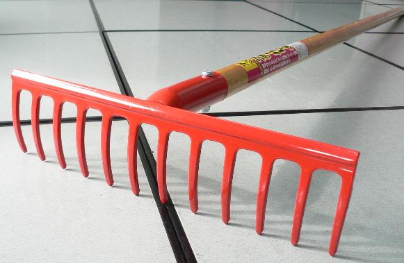 耙 - ▲ドウカン 天盃 (DK-830) スチールレーキ12本爪 農作業に最適 道潅