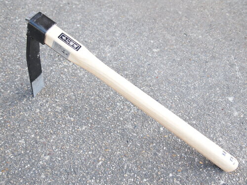 ■播州三木産 高級手打鍛造 片手 細巾 鍬 くわ クワ 390mm柄 農業 園芸 #N105