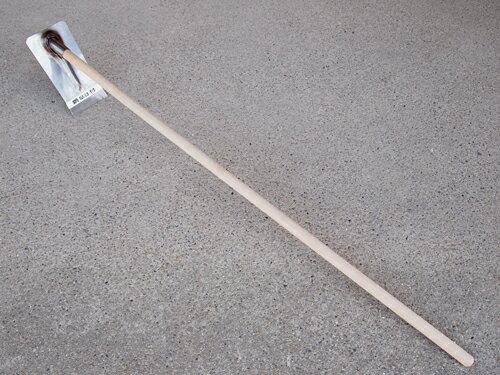 ▲播州三木産 高級手打 鍛造 丹波型平鍬 ステンハガネ付 (N4004) 1500mm柄 山林用 農業 園芸 くわ クワ