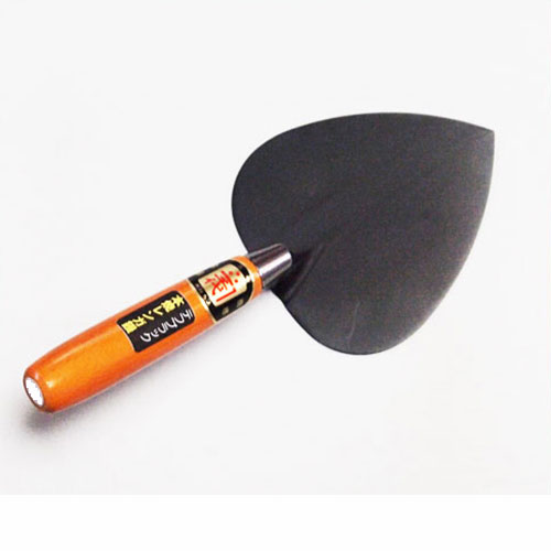 ■五百蔵 カネ千代 テフブラック 本焼 レンガ鏝 赤柄 #3 コテ こて