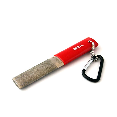 ★【ネコポス便送料250円】龍宝丸 (No.1124) 携帯用ダイヤモンド刃研ぎ 表面荒目裏面仕上目 キャンプに釣り場に農作業に