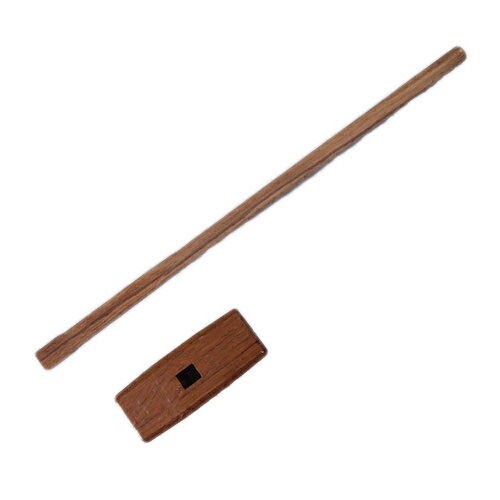 ■八角カケヤ 大工用木槌 120mm 900mm柄 掛矢