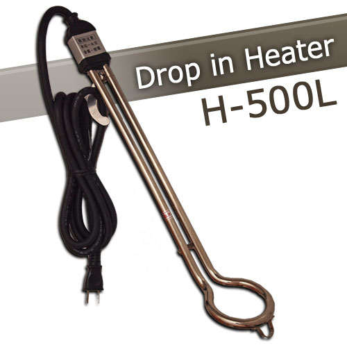 ハーティ・エクスプレスの■投げ込みヒーター(スタンダード500W)【H-500L】投込み湯沸かし器 湯沸器 湯沸かしヒーター｜アングル2