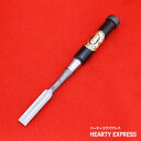 ■播州三木 五百蔵 ダマスカス 追入鑿 黒檀柄 二枚裏 五分(15mm) のみ ノミ