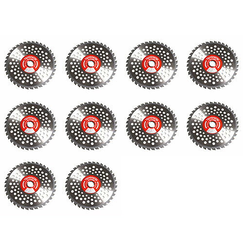 ■【10枚組】刈払機用チップソー 強いやつ 255mm×40P 斜め埋め込み型 超硬チップ使...