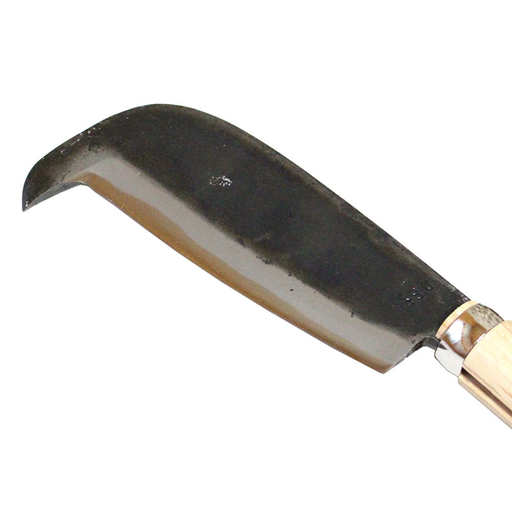 ■土佐手打刃物 鋼付 両刃 紀州エビ鉈 140mm刃 B3CH サック付 鍛造品 本職用 2