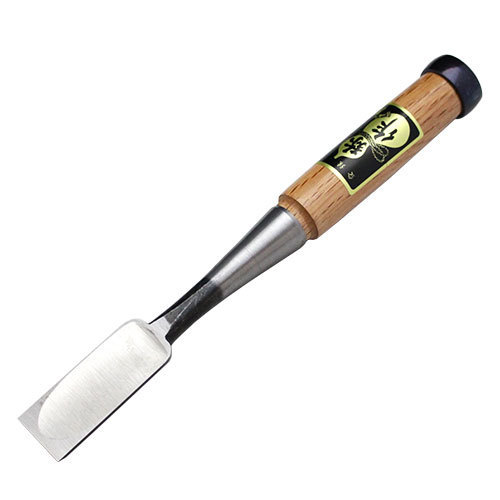 Chisels - ■播州三木 弥作 追入鑿 赤樫柄 八分(24mm) 白裏 スリ合わせ 本鍛造 フジカワ のみ ノミ 大工道具 職人用