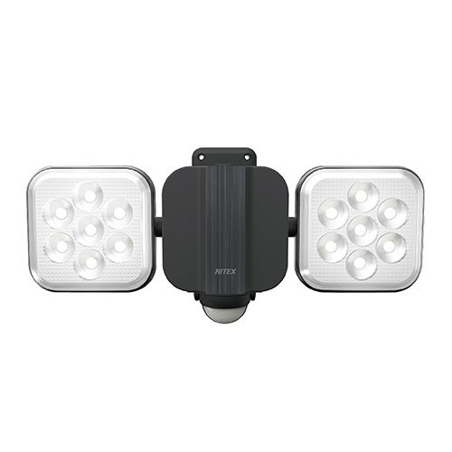 Rakuten - ■ライテックス LED-AC2022 11W×2灯 フリーアーム式 LEDセンサーライト 電源式 明るさ2000ルーメン 照明 RITEX