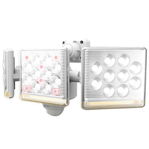 ■ライテックス LED-AC3045 センサーライト100V LED12W×3灯 フリーアーム式 防犯 投光器