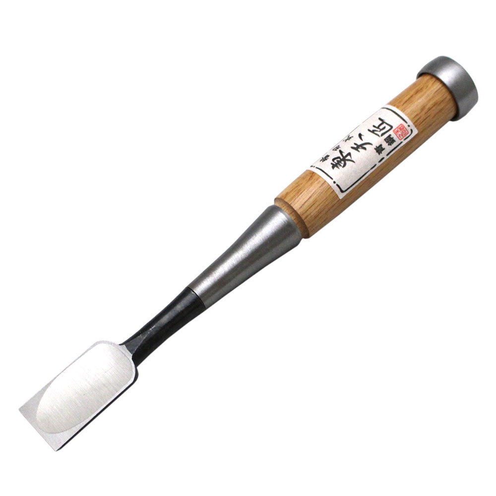 ■播州三木 東天匠 替刃式追入鑿 青鋼 赤樫柄 八分(24mm) 本鍛造焼入 のみ ノミ 大...