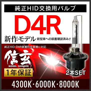 ポルテ ベルタに純正交換 HID D4R 白光 【送料無料】モデル信玄