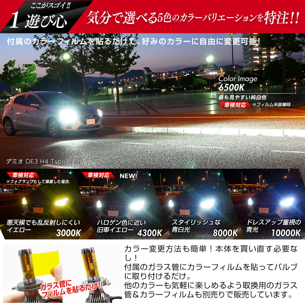 【15％OFF!】トヨタ VOXY ZRR7 フォグランプ HB4 LEDフォグランプ 信玄 XR 車検対応 2年保証 TypeA ファン付 31800cd 3