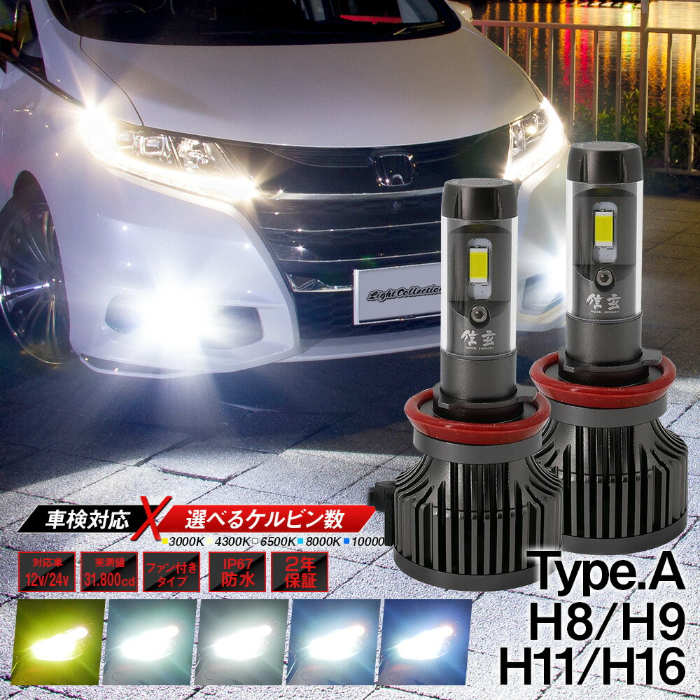 プリウス ZVW30 LEDヘッドライト ロービーム H11 H21.5～H27.12 信玄 XR 車検対応 2年保証 TypeA ファン付 31800cd