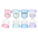 ALLMIRA サンドタイマー 砂時計 4個セット 5分 10分 15分 30分 子供用砂時計タイマー カラフルな砂時計 砂タイマー デスクトップ 砂時計 キッ...