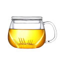 耐熱ガラス ガラス ティーカップ ティーポット フタ&茶こし付き クリア 透明 紅茶 300ml