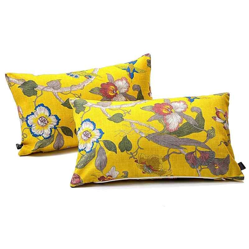 Kuai クッションカバー 45×45cm 60×60cm 30×50cm 花柄 オリエンタル アンティーク シノワズリ アジアン..